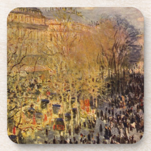 Dessous-de-verre Boulevard des Capucines par Claude Monet, Art nouv
