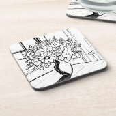 Dessous-de-verre Bouquet de fleurs (Côté gauche)