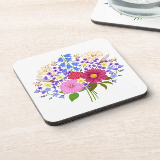 Dessous-de-verre Bouquet de fleurs (Côté gauche)