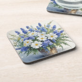 Dessous-de-verre Bouquet de Fleurs Aquarelle Élégante (Côté gauche)