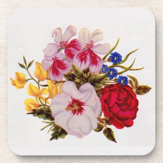 Dessous-de-verre Bouquet de fleurs du XVIIIe siècle (Devant)