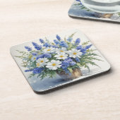 Dessous-de-verre Bouquet de fleurs Elégante aquarelle (Côté gauche)