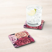 Dessous-de-verre Bouquet de roses roses (Côté Droit)