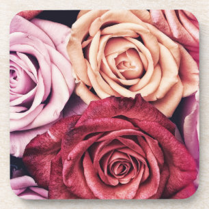 Dessous-de-verre Bouquet de roses roses
