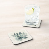 Dessous-de-verre Bouquet feuille tropical (Côté Droit)