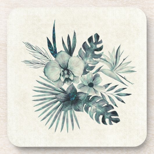 Dessous-de-verre Bouquet feuille tropical (Devant)