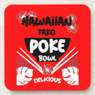 Dessous-de-verre Bowl de Poke Hawaïen Tako Poke
