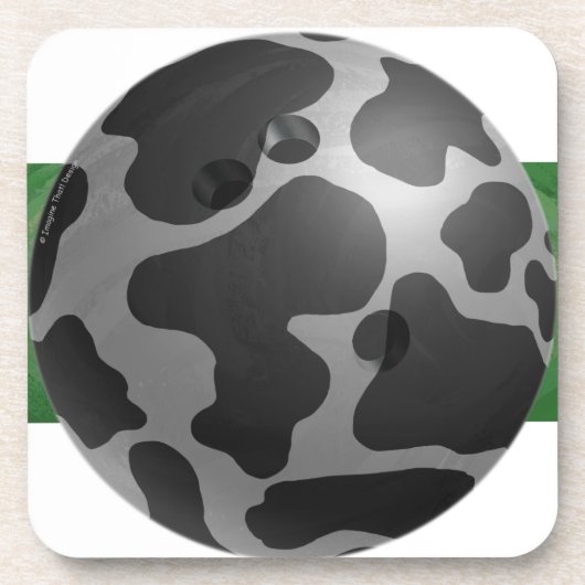 Dessous-de-verre Bowling Ball Cow Grey (Devant)