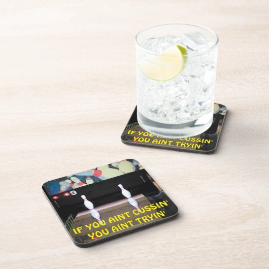 Dessous-de-verre Bowling Si Vous Avez L'Intention De Vous Accuser A (Côté Droit)