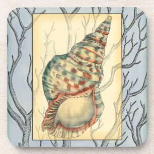 Dessous-de-verre Branches de coquillage et d'arbre