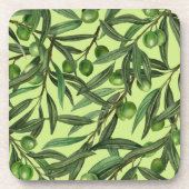Dessous-de-verre Branches d'olive sur le vert miel (Devant)