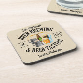 Dessous-de-verre Brassage de bière et dégustation de bière (Côté gauche)