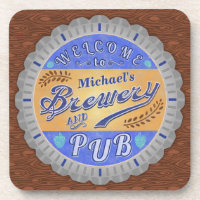 Brasserie Pub Personnalisé Bière Bouteille Casquet