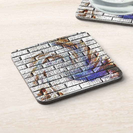 DESSOUS-DE-VERRE BRICK WALL (Côté gauche)