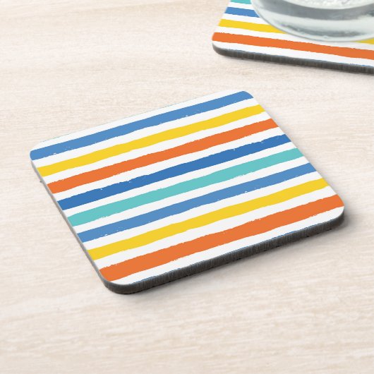 Dessous-de-verre Bright Beach Striped Motif (Côté gauche)
