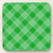Dessous-de-verre Bright Green Plaid Checked Pattern (Devant)