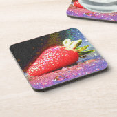 Dessous-de-verre "Bright Strawberry" jolie photo. Commandez dès mai (Côté gauche)