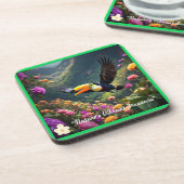 Dessous-de-verre "Bright Tropics" (Côté gauche)