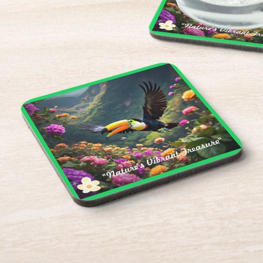 Dessous-de-verre "Bright Tropics" (Côté gauche)