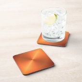 Dessous-de-verre Brillant rouille orange (Côté Droit)