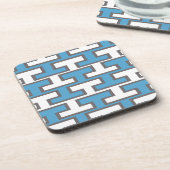 Dessous-de-verre Briques bleu-clair et blanches modernes (Côté gauche)