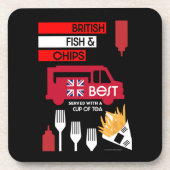 Dessous-de-verre British Classic Fish and Chips (Devant)