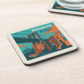 Dessous-de-verre Brooklyn New York (Côté gauche)