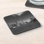 Dessous-de-verre Brooklyn noir panoramique (Côté gauche)