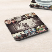 Dessous-de-verre Brother moderne Meilleurs amis Dark Photo Collage (Côté gauche)