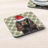 Dessous-de-verre Brown Cocker Spaniel Chien vacances Jeu de Noël (Côté gauche)