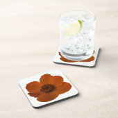 Dessous de verre Brown de liège d'anémone (Côté Droit)