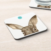Dessous de verre Brown des lièvres II (ensemble 6) (Côté gauche)