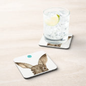 Dessous de verre Brown des lièvres II (ensemble 6) (Côté Droit)