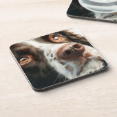 Dessous-de-verre Brown springer spaniel portrait (Côté gauche)