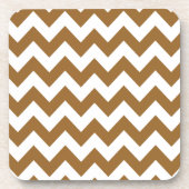 Dessous-de-verre Brown sucre Neutral Chevron (Devant)