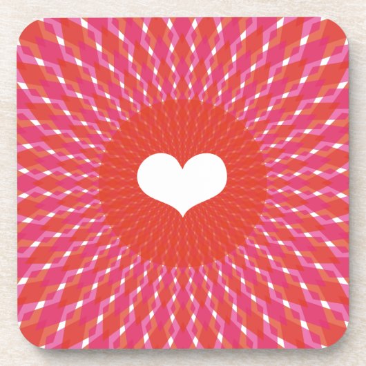 Dessous-de-verre Bruit de coeur de Valentine (Devant)