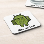Dessous-de-verre Bubbles Doodle Character pour le robot Android™ (Côté gauche)