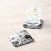 Dessous-de-verre Buddha Hawaii noir et blanc Photo Breathe (Côté Droit)