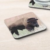 Dessous-de-verre Buffle / Bison (Côté gauche)