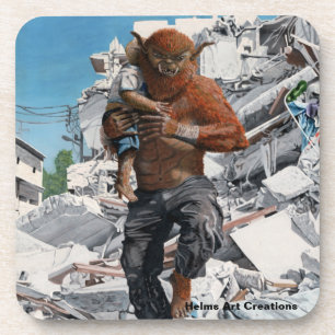 Dessous-de-verre Bugbear Hero Saving Child Imaginaire Dessous de ve