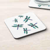 Dessous-de-verre Bugs Dancing Dragonfly Turquoise (Côté gauche)