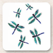 Dessous-de-verre Bugs Dancing Dragonfly Turquoise (Devant)