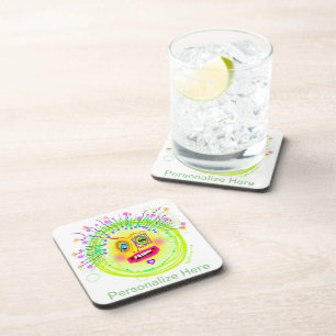 Dessous-de-verre Bulles Smile Meemogie Emoji Art