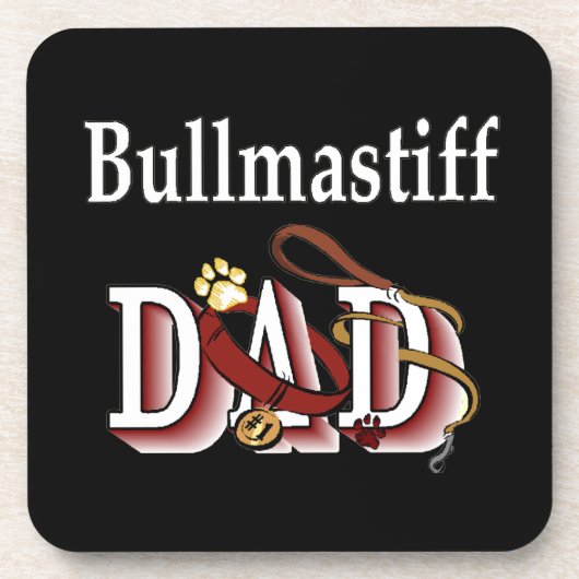 Dessous-de-verre Bullmastiff Papa (Devant)