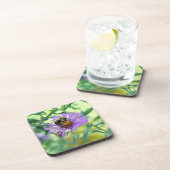 Dessous-de-verre Bumblebee sur Purple Daisy (Côté Droit)