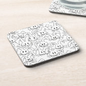 Dessous-de-verre Bunches of bunnies on white seamless. (Côté gauche)