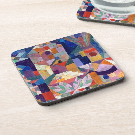 Dessous-de-verre Burggarten (Jardin du Château) - Paul Klee - (Côté gauche)