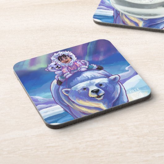 Dessous-de-verre Bus Ours Polaire (Côté gauche)