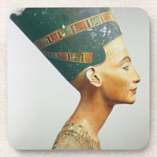 Dessous-de-verre Buste de la Reine Nefertiti, vue de côté, du studi (Devant)