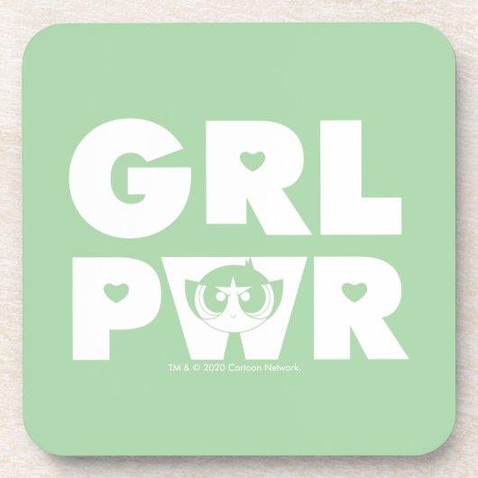 Dessous-de-verre Buttercup : Girl power (Devant)